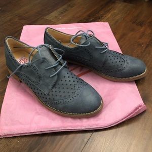 Unique Vintage Retro Leatherette Oxford Shoes
